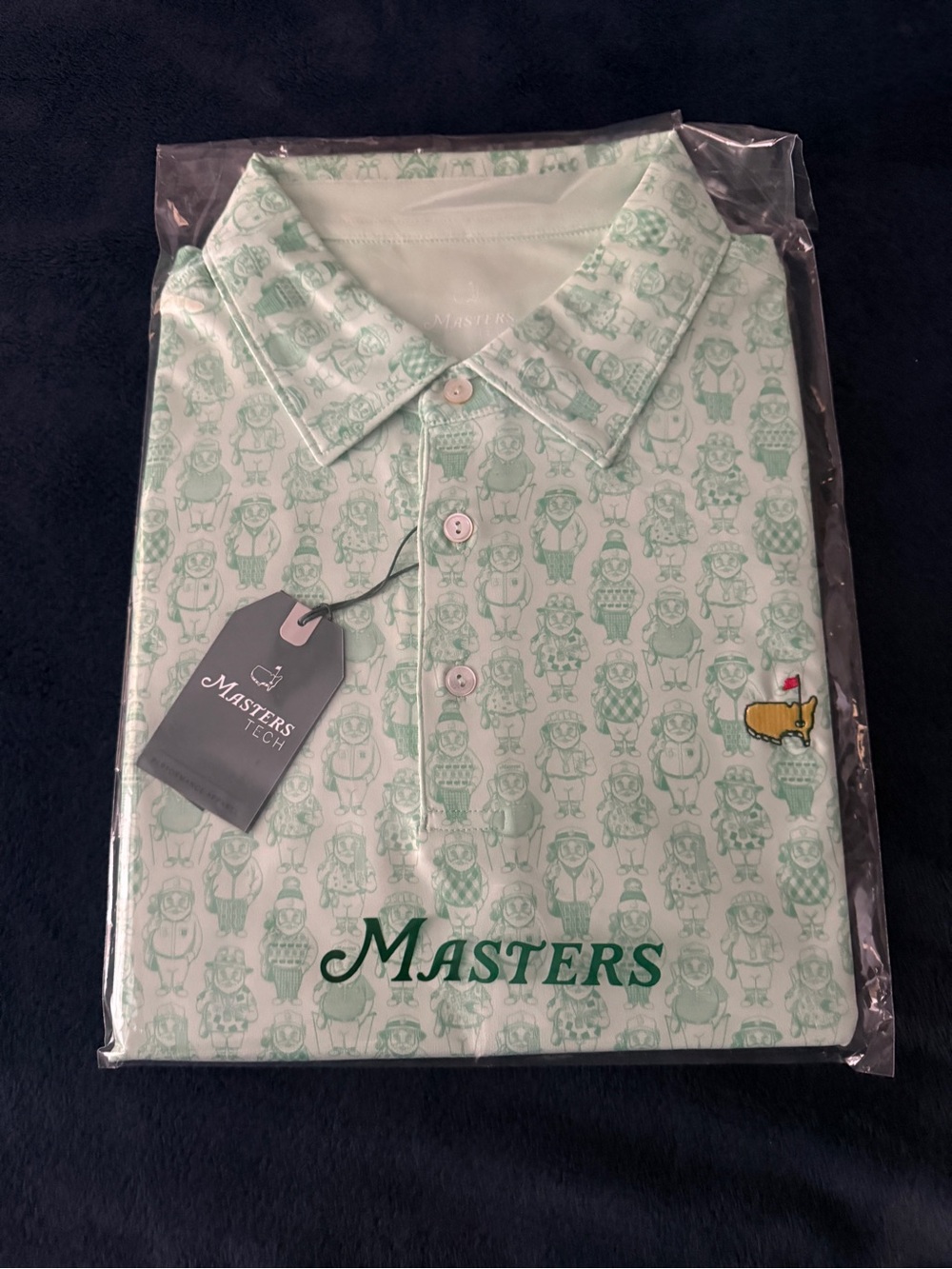Masters Mint Green Character-Print Polo